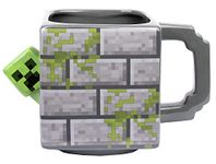 Minecraft - Mug Ceramic Mug - Capacity 650ml - Creeper Mug - Novelty Mug - Coffee Mug - 3D Game Merchandise Video Game Merchandise