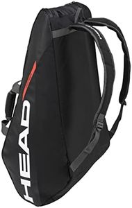 Head Tour Team Monstercombi Tennis Bag, BlacK/Orange, 12 Racquet Capacity