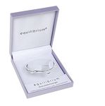 Equilibrium Silver Plated Bangle - A Mother Holds Her Children's Hand For A While..And Their Hearts Forever