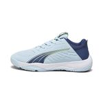 PUMA Accelerate JR Handball Shoe, Silver Sky-Persian Blue White, 5 UK
