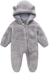 UVIPC Newborn Baby Fleece Jumpsuit 