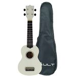 Vault UK-003 Concert Colourful Ukulele 23 inch With Gig Bag (White)