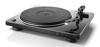 Denon DP-450USB Turntable, Belt-Driven Hi-Fi Vinyl Player with USB Recording, Built-in Phono Preamp, MM Cartridge, Semi-Automatic Operation - Black