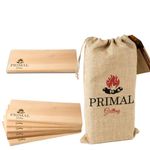 Primal Grilling Premium Cedar Planks - Thicker Design for Moister - Plank for Fish and Steaks - Salmon Plank for Grilling - Free Recipe Card - Salmon Planks for Grill and Serve - (5 Pack)