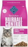 Blue Buffalo True Solutions Hairball Control Natural Dry Food for Adult Cats, Chicken, 11-lb. Bag