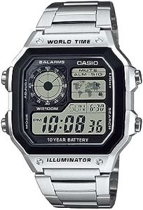 Casio Men's AE1200WHD-1A Stainless Steel Digital Watch