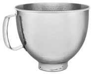 KitchenAid 5 Quart Tilt Head Hammered Stainless Steel Bowl, KSM5SSBHM