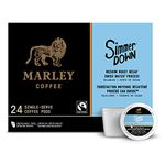 Marley Coffee Single Serve K-Cup Compatible Capsules, Simmer Down Decaf, Swiss Water Process, Medium Roast, 24 Count