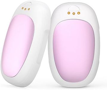 Wasuka Hand Warmers Rechargeable 2 Pack, Electric Handwarmers Reusable Portable USB Pocket Warmer, Long Lasting Hand Heater for Camping Hiking Hunting Ideal Warm Gift for Women Men Pink