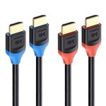 [Ultra High Speed HDMI Certified] Cable Matters 2-Pack 48Gbps 8K HDMI Cable 9.8 ft / 3m with 8K@120Hz, 4K@240Hz and HDR Support for PS5, Xbox Series X/S, RTX3080/3090, RX 6800/6900, Apple TV, and More