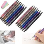 7PCS Funny Pens Swear Word Daily Pen Set,Weekday Vibes Glitter Pen Set,Dirty Cuss Word Pens,Days of the Week Pens for Adults, Funny Office Gifts with Sticky Notes (14PCS)