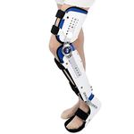 NCLCPVO Knee Brace Immobilizer Brace Knee Ankle Foot Orthosis Hip Abduction Orthosis Adjustable Fixed Limb Orthosis Before and After Surgery Splint Post Op Immobiliser, Universal Size 502