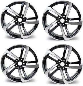 19x8.5 Aluminum Alloy Wheel Rim Compatible with Honda Accord 2018-2022, OE Style Replacement, Full Set, Black, 4-Pack
