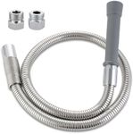 Replacement B-0044-H Pre-Rinse Hose for T&S Brass, 44 Inches Flexible Stainless Commercial Sink Sprayer Hose with Heat Resistant Handle (Gray)