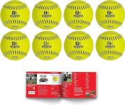 PowerNet Weighted Softballs, Official 12 Inch Size, 8 Different Weights Included, 4 to 12 oz, Under and Overload Training