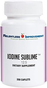 Relentless Improvement Iodine Sublime 12.5mg 200 Caplets Compare to Iodoral