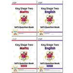 CGP KS2 Maths Targeted SATS Question Book Standard Level, Advanced Level, Stretch Ages 10-11 Collection 4 Books Set