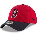 New Era MLB Core Classic 9TWENTY 2-Tone Adjustable Hat Cap One Size Fits All, Boston Red Sox, One Size