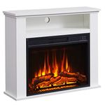 FlameKo Sahara Fireplace with 31" surround and Realistic Flame Effect Heater White Multiple Colours Available