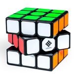 Cubelelo Drift 3x3 Black Speedcube | Beginner Cube for Kids & Adults | Magic Speed Stress Buster Brainstorming Puzzle (Multicolor) | Anti-Pop Technology | Smooth Turning | Durable