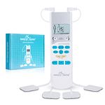 Easy@Home EHE009 TENS Handheld Electronic Pulse Massager Unit, Health Canada, OTC for Home Use, Pain Relief therapy Device - a portable Muscle Stimulator for Electrotherapy Pain Management | Pain Relief on the Shoulder, Waist, Joint, Back, Arm,Leg …