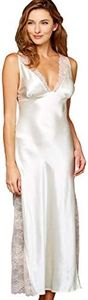 Julianna Rae Women's Allura 100% Silk Long Gown, Meringue, XL