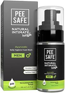 PEESAFE Natural Intimate Wash for Men | Ball Wash for Men | Genital Wash | Daily Hygiene Wash, with Tea Tree Essential Oil and Ayurvedic Extracts, 100% Alcohol Free - 3.38 Fl Oz