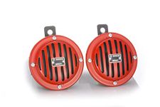 Bosch_FC4 Disc Horns_Horn_Red_Colour_12 V_Set of 2_ For Car, LCV,3-Wheeler,Bike