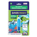 Jungle Magic Plastic Doodle Waterz- Reusable I Water Colouring Book- Sea Creatures I Self-Drying with Easy to Hold Water Pen I Educational Toy for Kids, Multicolor