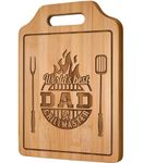 AceThrills Gifts for Dad, Dad Gifts from Daughter - Engraved Bamboo Cutting Board (32 × 22 × 1 cm) - Christmas Gifts for Dad, Dad Birthday Gifts, Fathers Day Gift