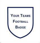 Football Badge Icing Cake Topper, Any Team (2.5" High X 3 Badges)