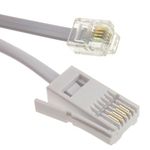 kenable 4 Wire BT Plug to RJ11 Crossover Telephone Cable 5m [5 metres]