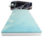 Foamma 6” x 30” x 72” Truck, Camper, RV Travel Visco Gel Memory Foam Bunk Mattress Replacement, Made in USA, Comfortable, Travel Trailer, CertiPUR-US Certified, Cover Not Included