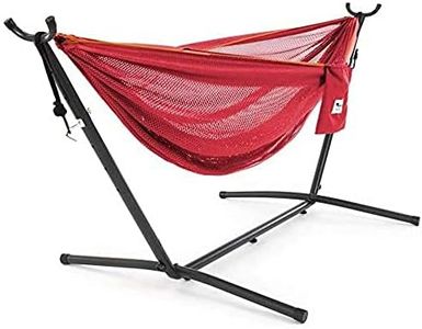Vivere C9MESH-46 Hammock with Stand, Peach and Punch