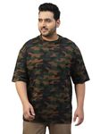 Veirdo® 100% Pure Cotton Regular FitAll Over Floral & Camflauge Printed T-Shirt for Men (VD_PS_CAMO_XXL)