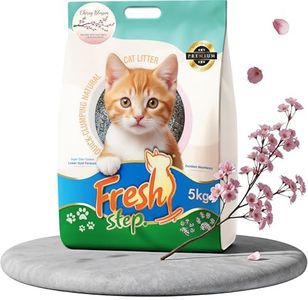 Fresh Step Dream Flower Scented Cat Litter – 5kg | Ultra Absorbent, Quick Clumping, Odor Control, Dust-Free Formula for Cats
