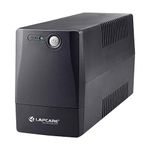 Lapcare Lapon-750-600VA /360W, 230V, UPS System, an Ideal Power Backup & Protection for Home Office, Desktop PC & Home Electronics, Black