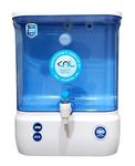 KNL Eco NF60, Nanofiltration/NF + SS UV water purifier (Blue & white), 9 ltrs storage tank, retains minerals without TDS controller/adjuster, better than RO water purifier (For TDS 350 to 600))