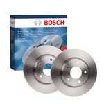 Bosch BD1715 Brake Disc Set - 279.6 mm Vented Discs - Front Axle - ECE-R90 Certified - Good Cooling, Reliable Braking, Corrosion Protection - 1 Set of 2 Discs