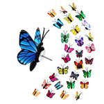 VBNZBK 30 Colorful Cute Butterfly Pushpins for Home Wall, Map, Photo Wall, Office Cubicle Decor, Hanging Bulletin Board, Marker Picture Random Pattern