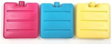 3 Pack of Small Ice Packs for Lunch Boxes Kids Mini Freezer Blocks for Cool Bags Box Great for School Camping Picnic Travel