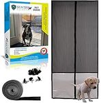 PET Magnetic Screen Door 99x210cm - Designed to Protect Against Dog and Cat Nails - Mesh Won't Tear or Rip - with Full Frame Hook and Loop Fasteners to Ensure All Bugs are Kept Out