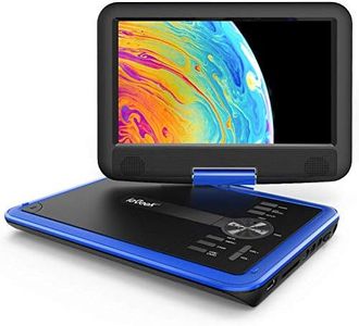 ieGeek 11.5 inch Portable DVD Player with 5h Rechargeable Battery, SD Card/USB & AV-in/Out Port, 9.5" Swivel Screen, Support Resume Function, Region Free, Blue