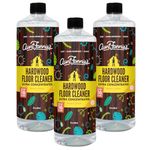 Aunt Fannie's Ultra Concentrated Hardwood Floor Cleaner, Plant Based Hardwood Floor Cleaner for Mopping, Bright Lemon Scent, 32 oz. (Pack of 3)