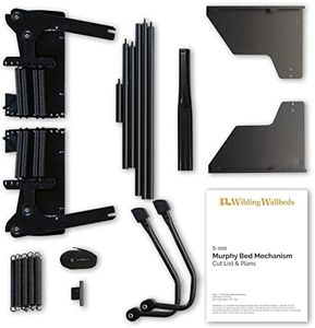 Wilding Wallbeds Murphy Bed Mechanism Spring Lift Kit (Universal Size Fits King, Queen, Full, & Twin) Heavy Duty Vertical Wall Mount, DIY Wallbed Frame Hardware for Folding Cabinet