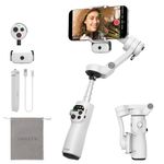 ZHIYUN Smooth Q5 Ultra Combo [Official] Gimbal Stabilizer for iPhone, Phone Gimbal with AI Tracker, Detachable Voice Remote Control, Fill Light, Tripod, Portable Foldable, 13.5H Long Battery