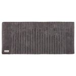 Misona Organic Cotton Bath Runner Non Slip 50 x 110cm, Super Soft, Absorbent Ribbed Deep Pile, Long & Large Bathroom Mat, Easy Care & Washable (Dark Grey)