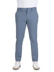 The Pant Project Luxury PV Stretchable Casual Ocean Waves Pants for Men | Stylish Slim Fit Men's Wear Trousers for Office or Party | Mens Fashion Dress Trouser with Expandable Waist & 4 Way Stretch