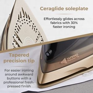 Tower Ceraglide 360 Steam Iron – Powerful Ceramic Soleplate