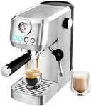 CASABREWS Compact Espresso Machine 20 Bar With Milk Frother Steam Wand, Professional Cappuccino Machine With 49 oz Removable Water Tank for Lattes, Macchiatos, Gift for Dad Mom Wife